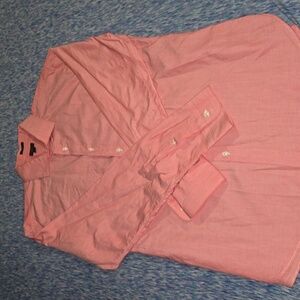 J. Crew Men's Crosby Button-up Shirt Light Red Size XL